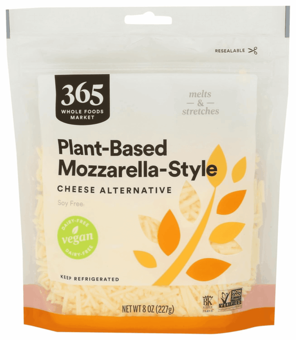 , Cheese Non Dairy Mozzarella Shreds, 8 Ounce
