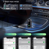Wireless Carplay Adapter- Mini Edition, Converts Factory Wired to Wireless Carplay Dongle Plug & Play Carplay Wireless Adapter for Apple Iphone Ios 10+ & Cars from 2015+(Brushed Cobalt Blue) - Image 3