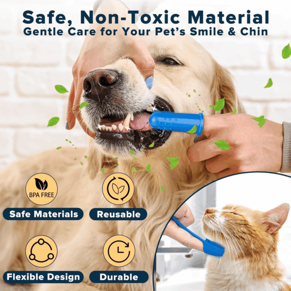 6PCS Pet Grooming Kit | Dog Washing Gloves | Dog Bath Brush | Dog Bath Gloves | Dog Shampoo Brush | Pet Grooming Gloves | Cat Bathing Supplies | Dog Bath Supplies (Navy Blue) - Image 6