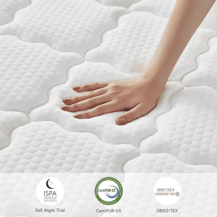 Full Size Mattress, 12 Inch Full Mattress in a Box, Hybrid Memory Foam & Individually Pocket Spring to Improve Sleep and Pain Relief, Medium Firmness, Certipur-Us Certified - Image 2