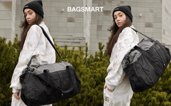 Gym Bags for Men Women, Foldable Travel Duffle Bag, Lightweight Weekender Duffel Bag with Shoe Compartment, Water Resistant Workout Duffle Sports Bag for Travel Yoga, Black - Image 8