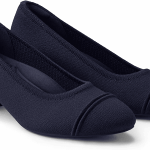 Julie Pro Women'S Chic Retro-Inspired round Toe 4.5Cm/ 1.77”High Heels Slip on Dress Chunky Pumps Ideal for Commuting, Socializing, Partyround-Toe Chunky Heels