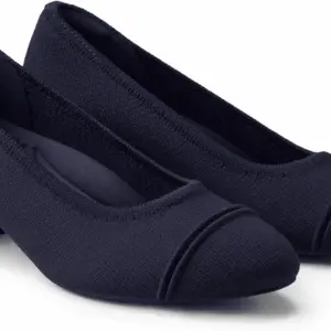 Julie Pro Women'S Chic Retro-Inspired round Toe 4.5Cm/ 1.77”High Heels Slip on Dress Chunky Pumps Ideal for Commuting, Socializing, Partyround-Toe Chunky Heels