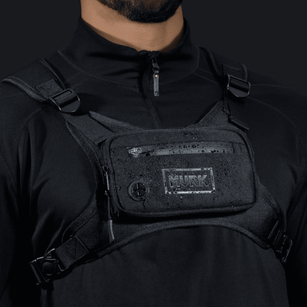 Water Resistant Chest Pack - Running Vest for Workouts, Running Phone Holder Extra Storage, Lightweight Running Pack - Image 7