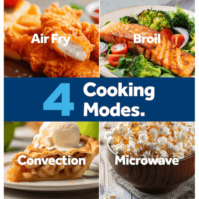 1.0-Cu Ft Small (Less than 1.5-Cu Ft) 1050 -Watt Air Fry Countertop Convection Microwave ( Stainless Steel ) - Image 4