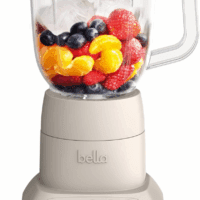 10 Speed Countertop Blender, Juicer & Smoothie Maker, Fits-Anywhere™ Kitchenware, Slim Flip & Store Design, Dishwasher Safe 48Oz Capacity Pitcher & Lid, Stainless Steel Blade, 450 Watt, Oatmilk