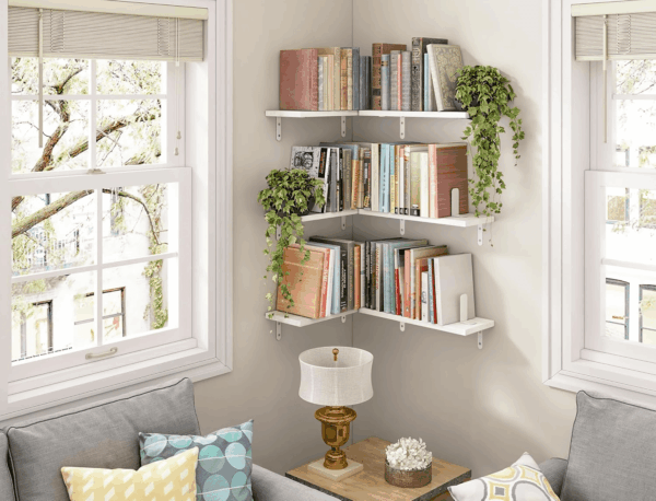 Wood Floating Shelves for Wall Decor, Wall Shelves Set of 6, Wall Mounted Floating Shelf for Bedroom Decor, Bathroom Storage, Farmhouse Shelf for Wall - White - Image 6