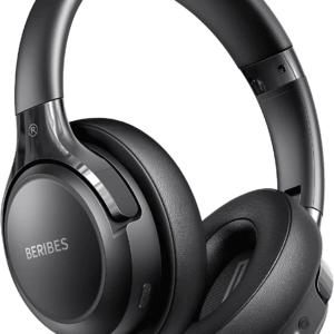 Bluetooth Headphones over Ear, 65H Playtime and 6 EQ Music Modes Wireless Headphones with Microphone, Hifi Stereo Foldable Lightweight Headset, Deep Bass for Home Office Cellphone PC Ect.