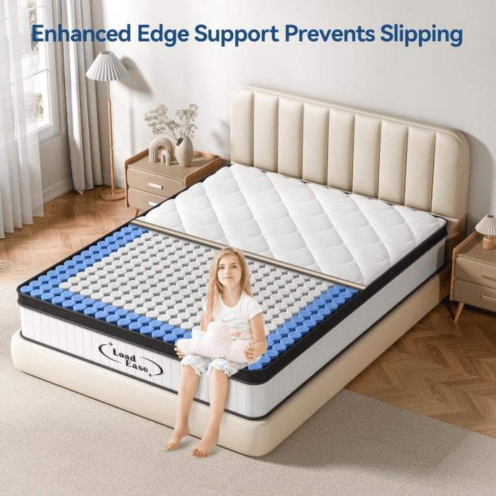 Mattress Queen Size, 12 Inch Queen Hybrid Mattress in a Box, Medium Firm Memory Foam & Individually Wrapped Pocket Springs for Pain Relief, Motion Isolation, Certipur-Us Certified - Image 7
