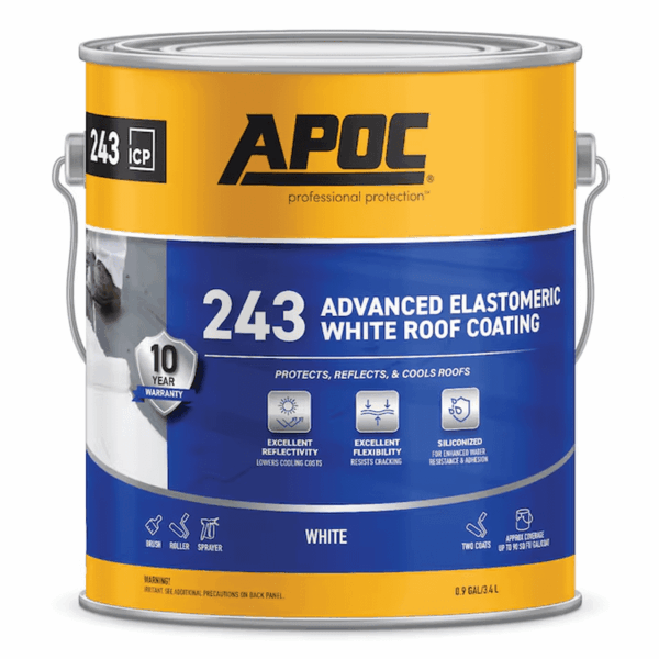 243 4.75-Gallon White Elastomeric Reflective Roof Coating ( - Image 10