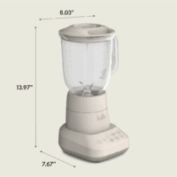 10 Speed Countertop Blender, Juicer & Smoothie Maker, Fits-Anywhere™ Kitchenware, Slim Flip & Store Design, Dishwasher Safe 48Oz Capacity Pitcher & Lid, Stainless Steel Blade, 450 Watt, Oatmilk - Image 7