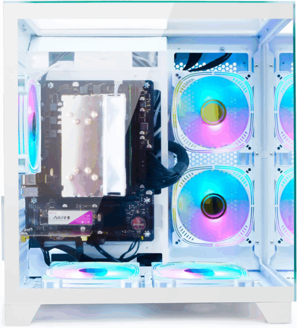 Desktop PC Computer AMD Ryzen 5 5600GT 6 Core 3.6Ghz, 16G DDR4 RAM, 512G NVME SSD, Tower Computer for Home and Office (White) - Image 5