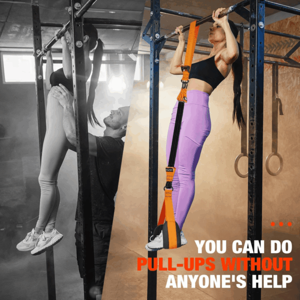 Pull up Assistance Bands, Heavy Duty Resistance Band for Pull up Bar, Adjustable Weight/Size with Fabric Feet/Knee Rest, Bands for Pull up Assist for Strength Training, Pull up Assist Band - Image 5