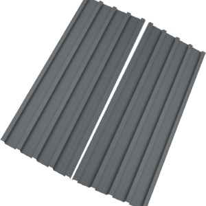 Metal Galvanized Steel Roof Panels, L42.52"×W16.77" Tin Roofing Panel, Roof Protector for Garages, Sheds, Stables and Mobile Homes, Grey (20PCS, 99 Ft²)