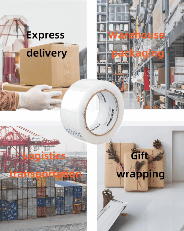 Packing Tape Refills, Clear, Packaging Tape Heavy Duty Designed for Moving, Shipping and Packing, Mailing,1.88" X 60 Yds, 2 Rolls - Image 3