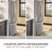 Counter-Depth MAX 26.5-Cu Ft 3 -Door Smart Compatible French Door Refrigerator with Ice Maker with Water Dispenser ( Stainless Steel ) ENERGY STAR Certified - Image 15