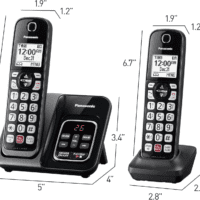 Cordless Phone with Answering Machine, Advanced Call Block, Bilingual Caller ID and Easy to Read High-Contrast Display, Expandable System with 2 Handsets - KX-TGD832M (Metallic Black) - Image 9