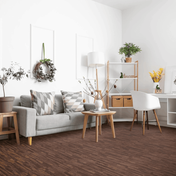 48Sq. Ft. Wood Grain Floor Tiles Foam Mat EVA Interlocking Mats Tile 3/8-Inch Thick Flooring Wood Puzzle Exercise Mats W/Borders - Home Playroom Basement, Apartment, Trade Show, Baby, Dance - Image 3