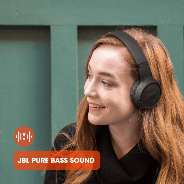 Tune 510BT - Bluetooth Headphones with up to 40 Hours Battery, Microphone for Call, Foldable and Comfortable, Android and Ios Compatible (Rose) - Image 6