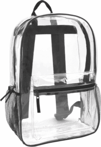 Clear Backpack Heavy Duty with Padded Straps, Side Pockets for Kids, Boys, Girls, School, Stadium Approved Events