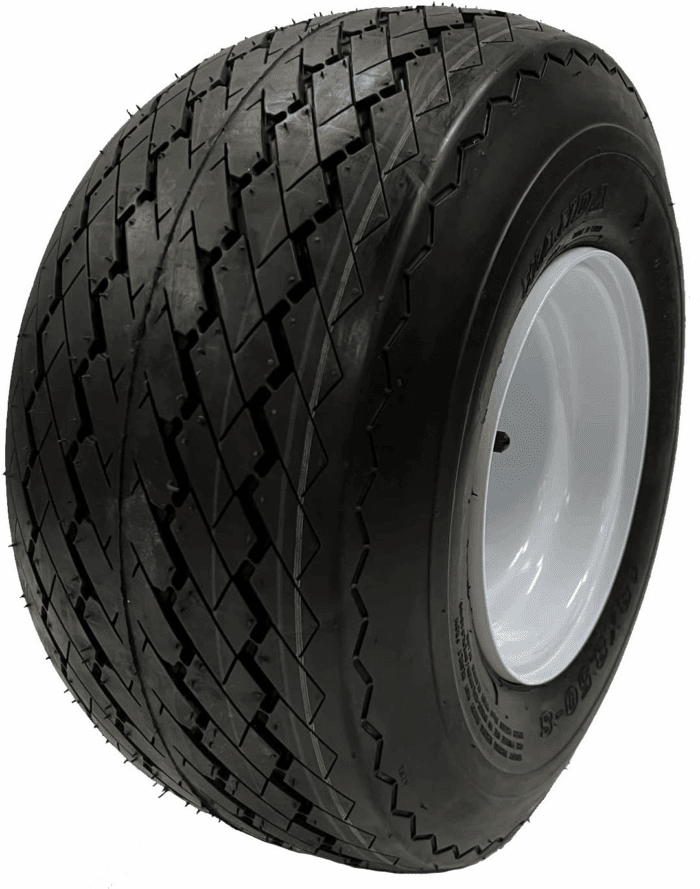 4-Pack 8" 18X8.50-8 18/8.5-8 White Golf Cart Wheels Tires Combo Fits Club Car, Cushman, EZGO, Yamaha - Image 3