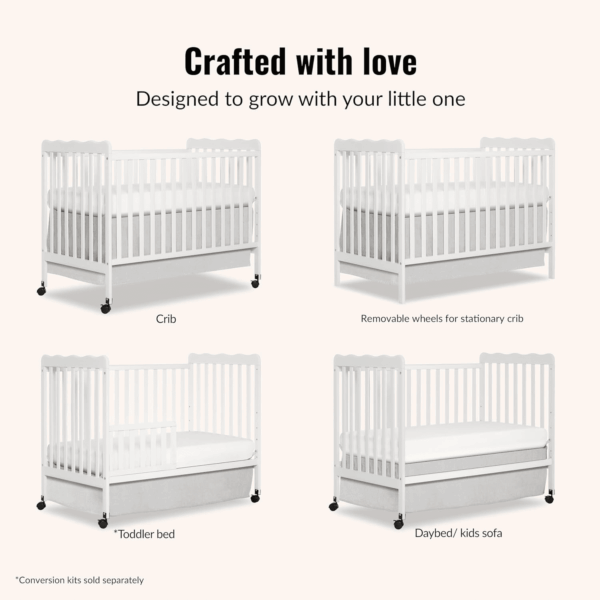 Carson Classic 3-In-1 Convertible Crib in White - Image 6