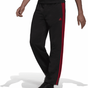 Men'S Essentials Warm-Up Open Hem 3-Stripes Tracksuit Pants