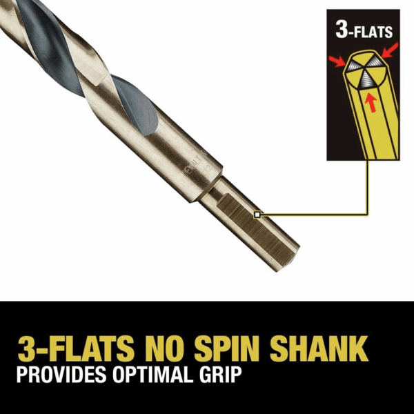 Drill Bit Set, 21-Piece, 135 Degree Split Point, 31 Degree Helix, Black Oxide Coated, for Plastic, Wood and Metal (DWA1181) - Image 8