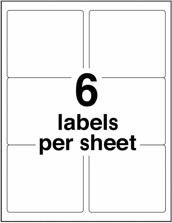 Printable Shipping Labels with Sure Feed, 3-1/3" X 4", White, 600 Blank Mailing Labels for Laser Printers (5164) - Image 10