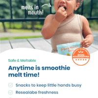 Smoothie Melts - Mango Carrot - Baby Snacks Made with Fruits and Vegetables - Healthy Toddler Snacks for Your Kids Lunch Box - Organic Plant Based Yogurt Melts - 6 Resealable Bags - Image 4
