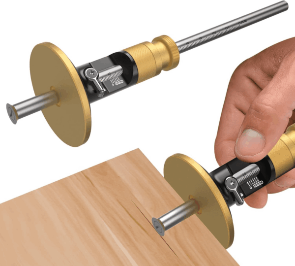 Wheel Marking Gauge, Newly Unique Movable Blade,0.2 Mm Precision,Woodworking Dovetail Scribing Gauge, Scriber Marking Tools, Essential Tools for Woodworking Projects (Rollable Blade)