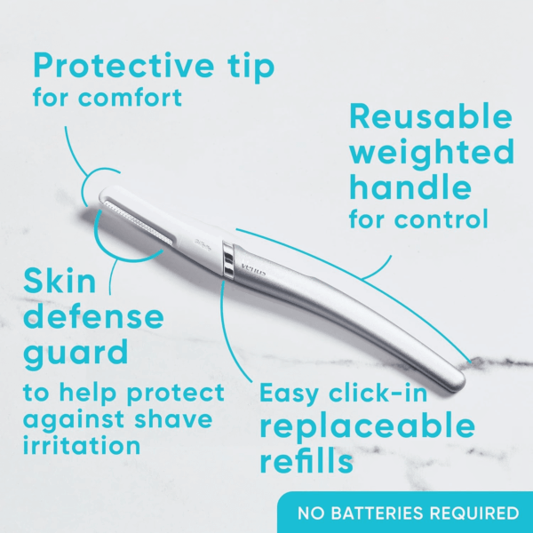 Dermaplaning Tool, 2 Blade Refills, Face Razors for Women, Eyebrow Razor, Exfoliating Face Razor, Face Razors for Women, Facial Razors for Women Face, Dermaplane Razor for Women Face - Image 3