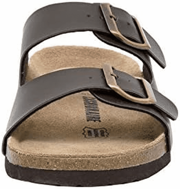 Lane Cork Footbed Sandals for Women – Comfortable Double Buckle Slip-On with Genuine Suede Footbed & Arch Support Slides for Women Footwear - Image 8