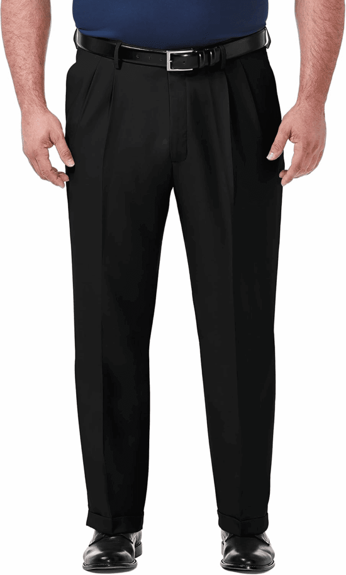 Men'S Premium Comfort Classic Fit Pleat Front Dress Pant (Regular and Big & Tall Sizes)
