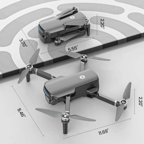 GPS Drone with 4K UHD Camera for Adults Beginner; HS360S 249G Foldable FPV RC Quadcopter with 10000 Feet Control Range, Brushless Motor, Follow Me, Smart Return Home, 5G Transmission - Image 9