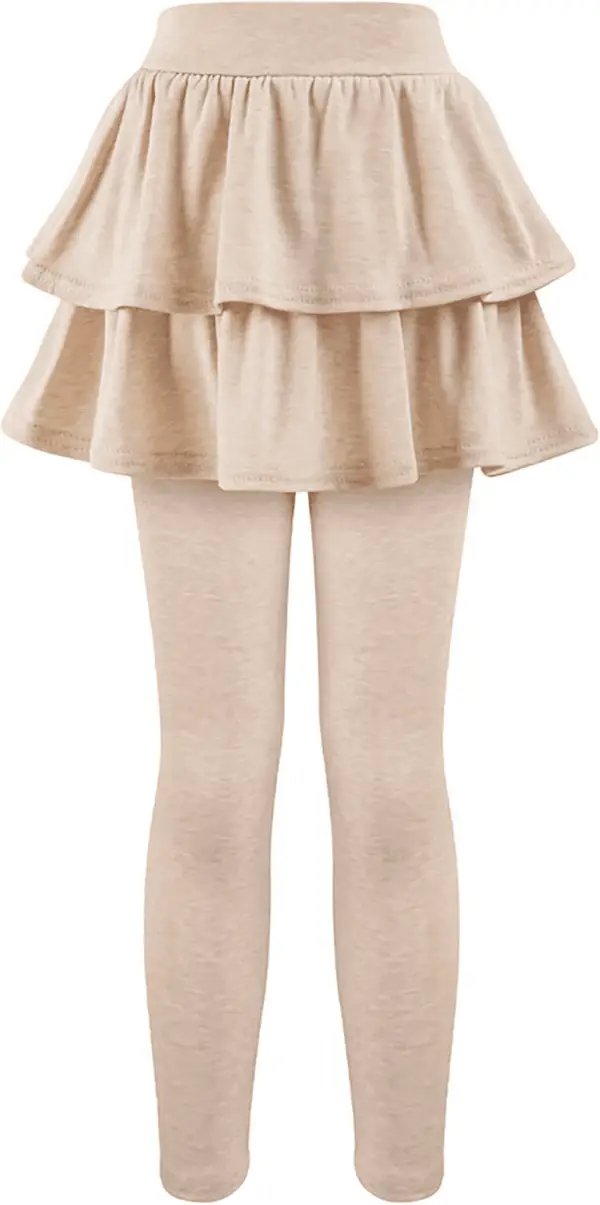 Girls School Uniform Pants Leggings with Skirts Stretch Warm Jegging 4-12 Years - Image 4