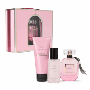 Bombshell 3 Piece Luxe Fragrance Gift Set: 1.7 Oz. Eau De Parfum, Travel Lotion & Shimmer Mist