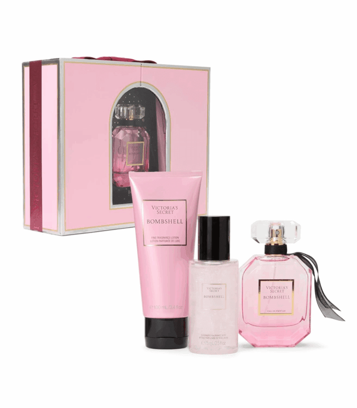 Bombshell 3 Piece Luxe Fragrance Gift Set: 1.7 Oz. Eau De Parfum, Travel Lotion & Shimmer Mist