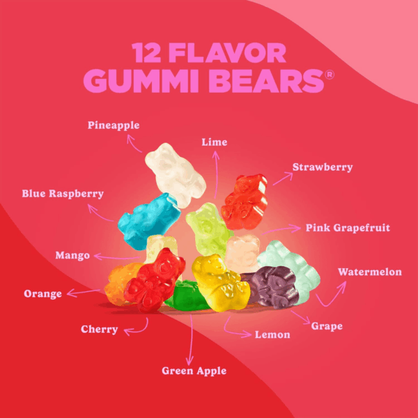 World'S Best 12 Flavor Gummi Bears, 5Lbs of Candy, Soft & Chewy Candy Snack, Fruity Flavor Assortment - Image 3