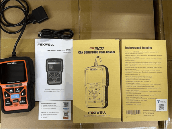 NT301 OBD2 Scanner Live Data Professional Mechanic OBDII Diagnostic Code Reader Tool for Check Engine Light - Image 8