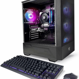 PC Desktop – AMD Ryzen 5 5500 3.6 Ghz, RTX 3050 Ventus 2X Oc, 512 GB NVME SSD, 16GB DDR4 RGB RAM 3600, 650W Bronze PSU, Windows 11 Home 64-Bit Built in USA Wifi Ready