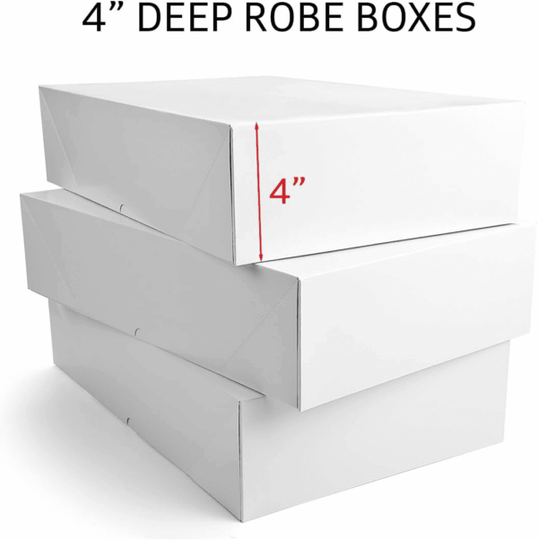 12 Premium Large Gift Boxes for Presents - Extra Large White Gift Boxes with Lids - 4-Inch Deep Large Gift Box Good for Robes and Bulky Items - Image 3