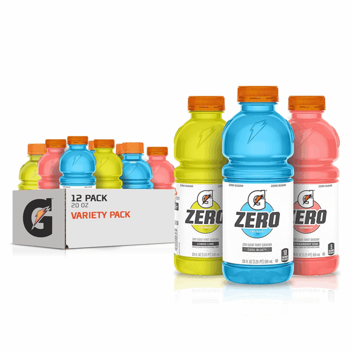 Variety Pack Thirst Quencher, 20 Fl Oz Bottles, 12 Pack