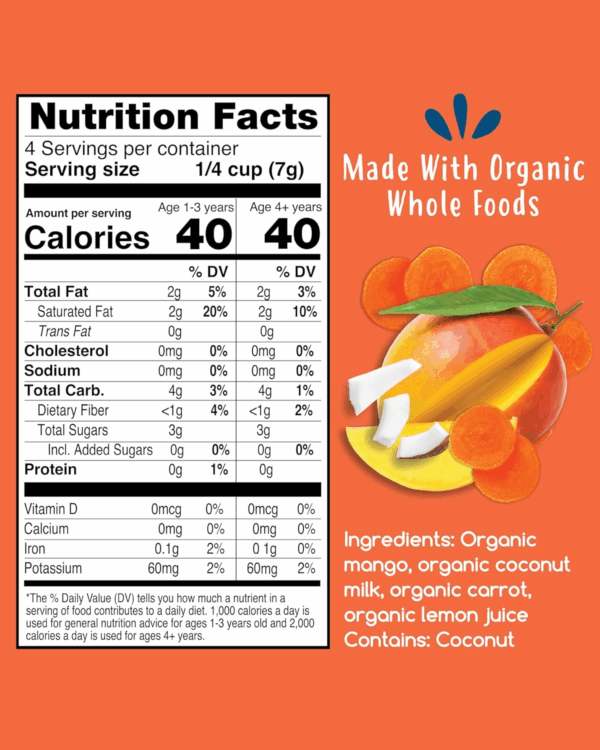 Smoothie Melts - Mango Carrot - Baby Snacks Made with Fruits and Vegetables - Healthy Toddler Snacks for Your Kids Lunch Box - Organic Plant Based Yogurt Melts - 6 Resealable Bags - Image 5