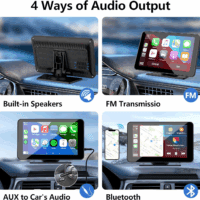 Apple Carplay Screen for Car, 7" HD Portable Car Stereo Touch Screen with Wireless Android Auto, Backup Camera, Car Audio Receivers with Voice Control, Mirror Link, Bluetooth, GPS Navigation - Image 5