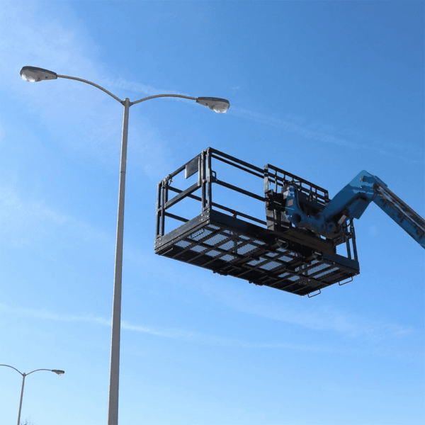 4' X 9' 8" Mesh Telehandler Work Platform, Safety Man Basket, Forklift Attachment for Forklift and Telehandler, 1,700 Lb. Weight Capacity, Safety Cage Man Lift - Image 2