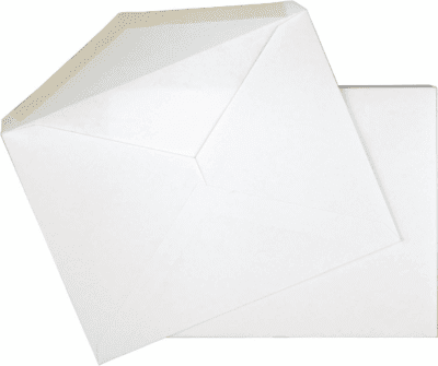 Standard A2 Invitation Envelopes, Gummed Closure, 4-3/8" X 5-3/4", Premium 24-Lb Paper, White, 100 per Box (CO198) - Image 5