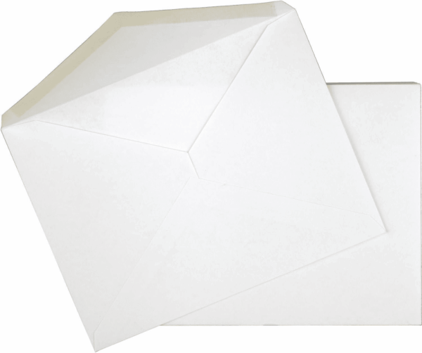 Standard A2 Invitation Envelopes, Gummed Closure, 4-3/8" X 5-3/4", Premium 24-Lb Paper, White, 100 per Box (CO198) - Image 5