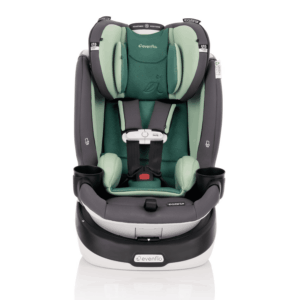 Gold Revolve360 Slim 2-In-1 Rotational Car Seat with Green & Gentle Fabric (Peridot Green)