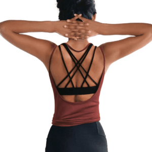 Womens Summer Workout Tops Sexy Backless Yoga Shirts Open Back Activewear Running Sports Gym Tank Tops